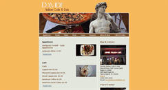 Desktop Screenshot of davideitaliancafe.com