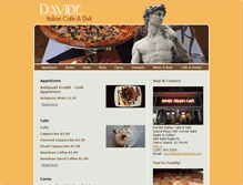 Tablet Screenshot of davideitaliancafe.com